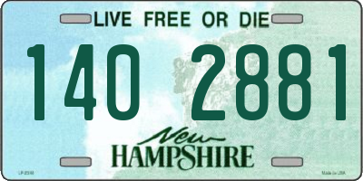 NH license plate 1402881