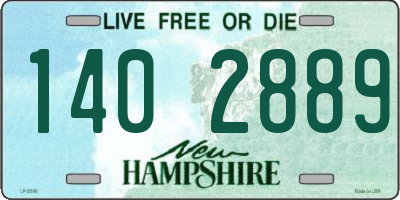 NH license plate 1402889