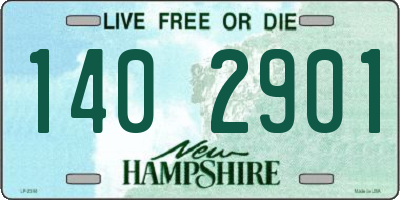 NH license plate 1402901