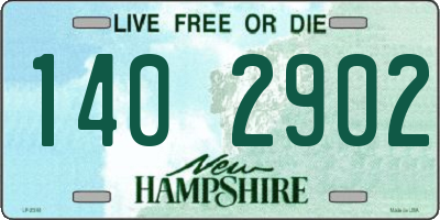 NH license plate 1402902