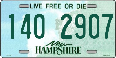 NH license plate 1402907