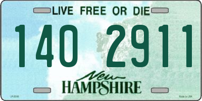 NH license plate 1402911