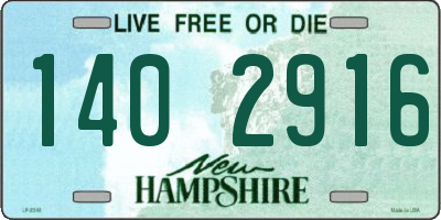 NH license plate 1402916