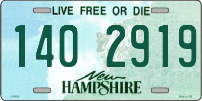 NH license plate 1402919