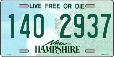NH license plate 1402937