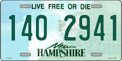 NH license plate 1402941