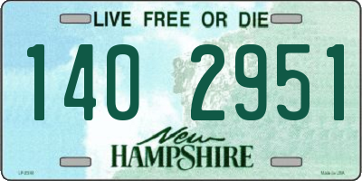 NH license plate 1402951