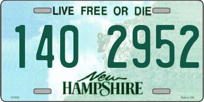 NH license plate 1402952