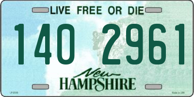 NH license plate 1402961