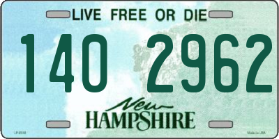 NH license plate 1402962