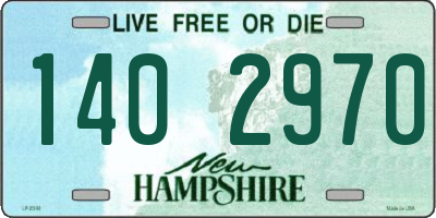 NH license plate 1402970
