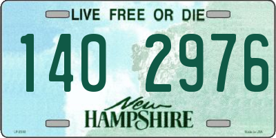 NH license plate 1402976