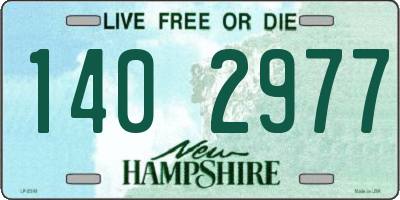 NH license plate 1402977