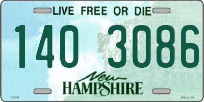NH license plate 1403086