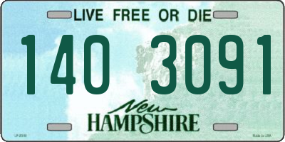 NH license plate 1403091