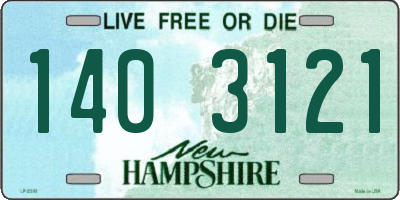 NH license plate 1403121