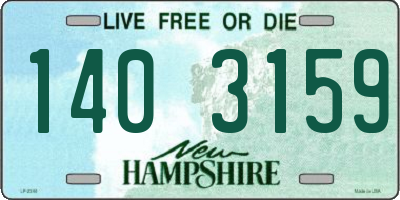 NH license plate 1403159