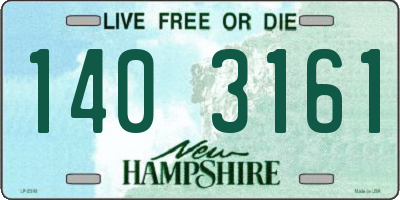 NH license plate 1403161