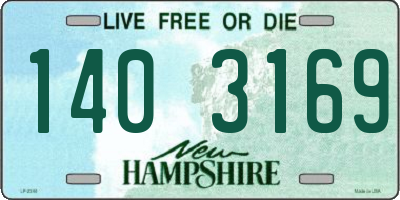 NH license plate 1403169