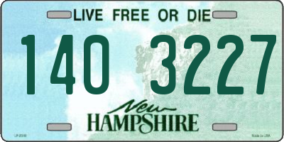 NH license plate 1403227