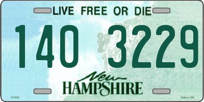 NH license plate 1403229