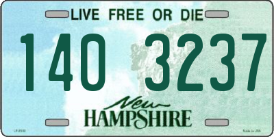 NH license plate 1403237