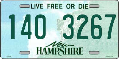 NH license plate 1403267