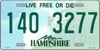 NH license plate 1403277