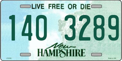 NH license plate 1403289