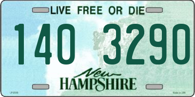 NH license plate 1403290