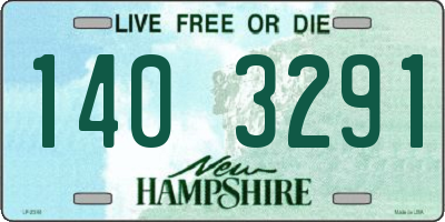 NH license plate 1403291