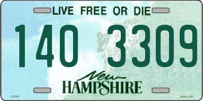 NH license plate 1403309
