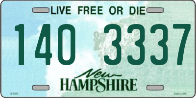 NH license plate 1403337