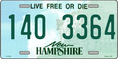NH license plate 1403364