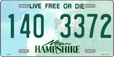 NH license plate 1403372