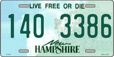 NH license plate 1403386