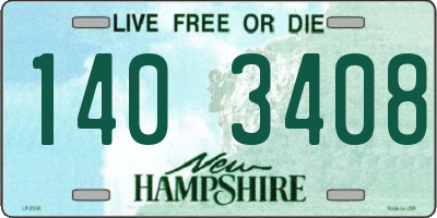 NH license plate 1403408