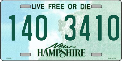 NH license plate 1403410