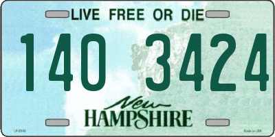 NH license plate 1403424