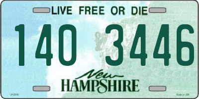 NH license plate 1403446