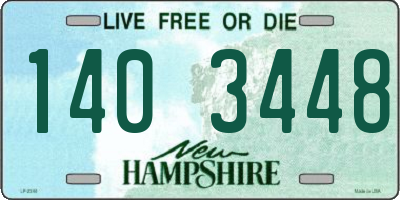 NH license plate 1403448