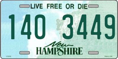 NH license plate 1403449