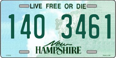 NH license plate 1403461