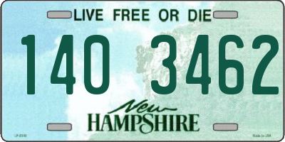 NH license plate 1403462