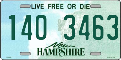 NH license plate 1403463
