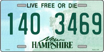 NH license plate 1403469
