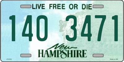 NH license plate 1403471