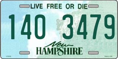 NH license plate 1403479