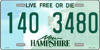 NH license plate 1403480