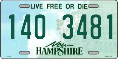 NH license plate 1403481